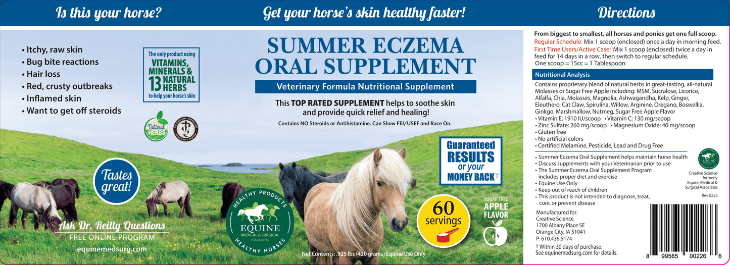 Summer Eczema Oral Supplement