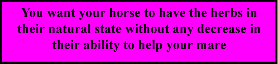 Why is Happ-E-Mare a Powder and not a Pellet?