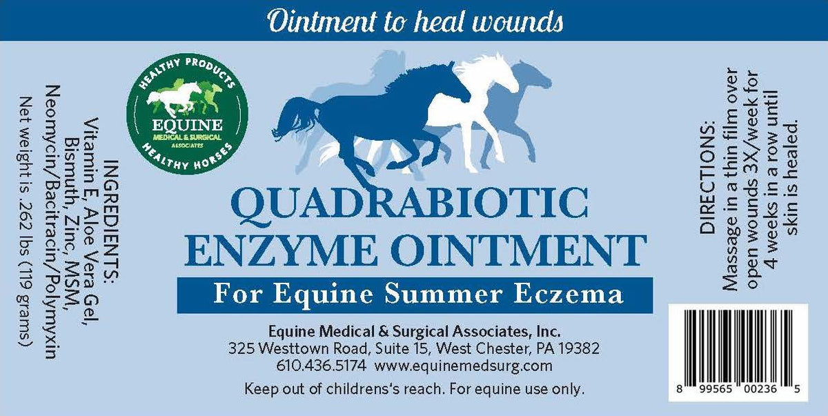 QUADRABIOTIC ENZYME OINTMENT Equine Medical and Surgical Associates