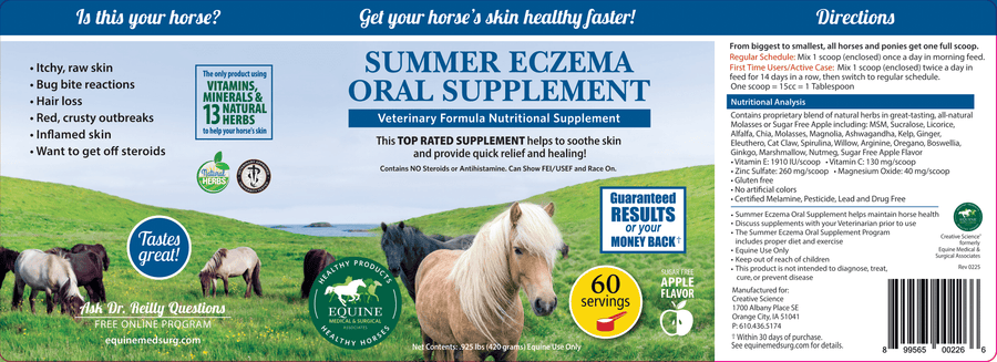 What Is In Summer Eczema Oral Supplement?